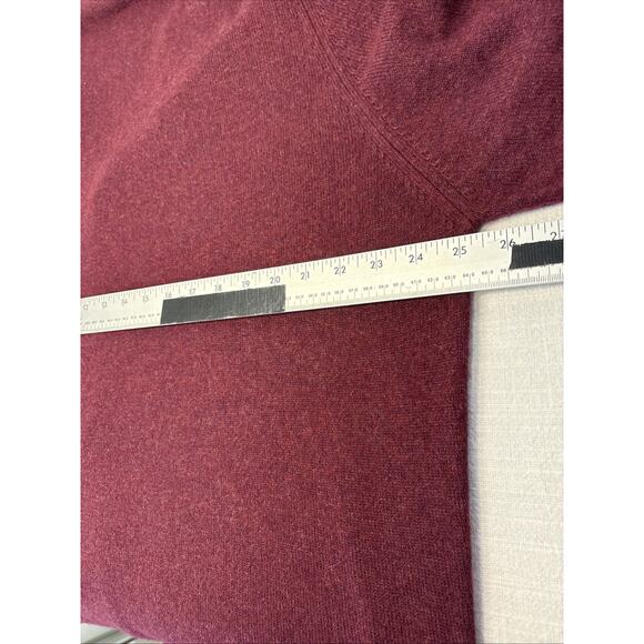 L L Bean Lambswool Cardigan XL Burgundy Heritage Grandpa Academia Pockets - Picture 9 of 14